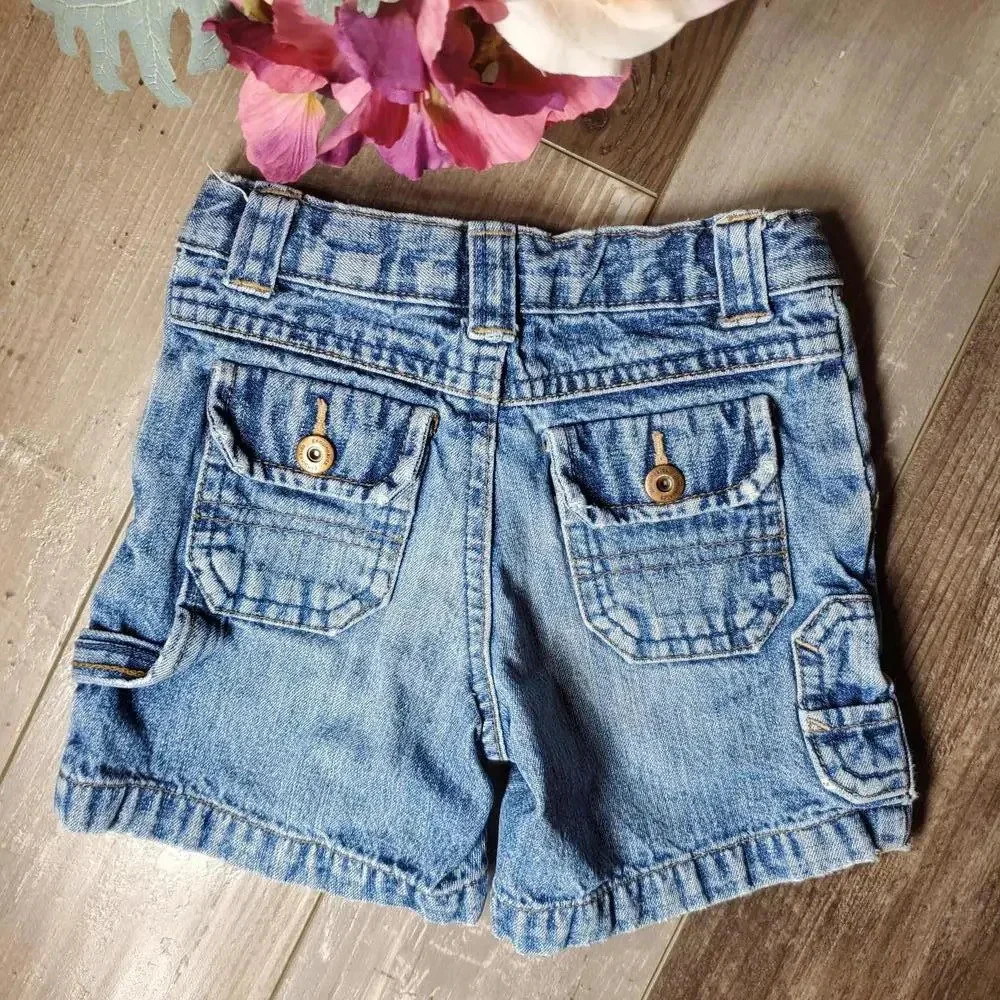 Genuine Kids by OshKosh Size 12m Baby Toddler Boy Jean Short Medium Wash Blue
